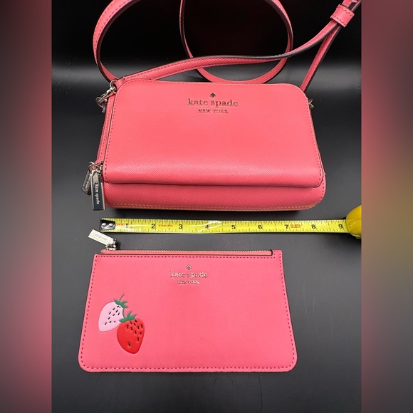Kate Spade Crossbody Camera Bag & Strawberry Slim Cardholder Wallet with… - Picture 8 of 12